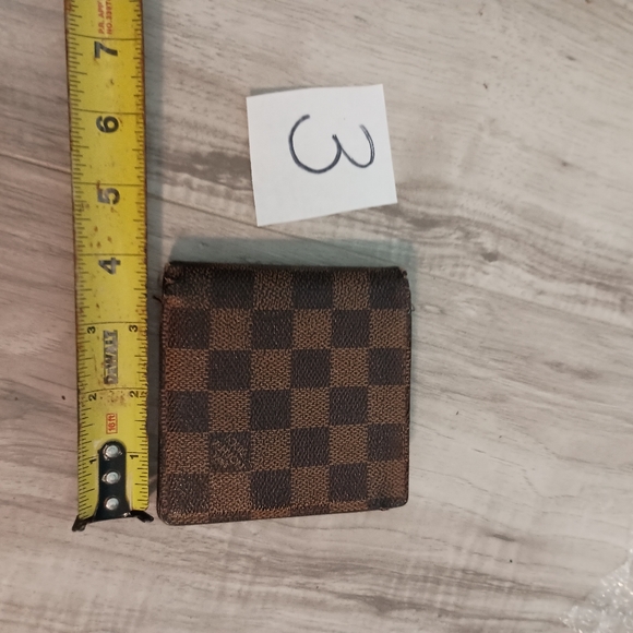 Authentic LOUIS VUITTON Damier Porte Monnaie Wallet Brown - Picture 8 of 9